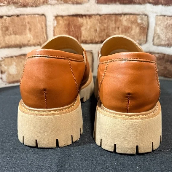Chunky Tan Loafers - Picture 3 of 5